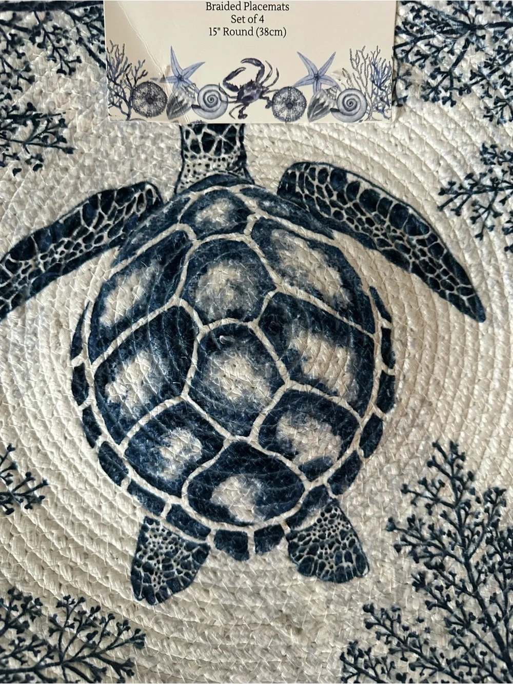 Sea Turtle Braided Placemats Set of 4 15